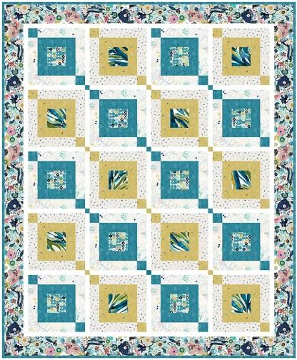 Hip & Square Quilt Kit - Color Me Abstract by Studio e