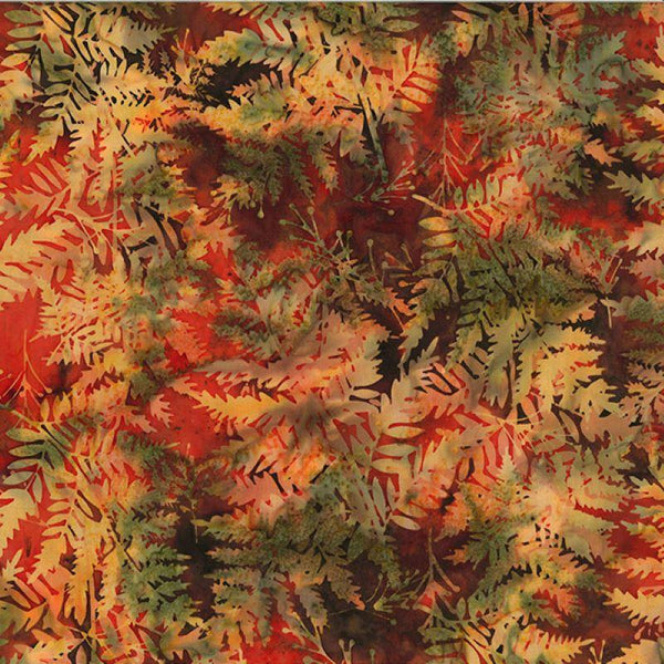 Hoffman Bali Batik,Fern, Fire