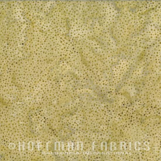 Hoffman, Bali Batiks, Dots, Asparagus, 885-644