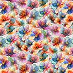 Hoffman Fabrics, Flourish, Brights Multi