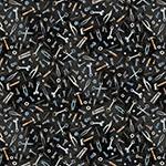 Hoffman Fabrics, Hammer Down, Tire Pile, Black