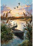 Hoffman Fabrics, Lakeside Echo, Main Panel, Multi