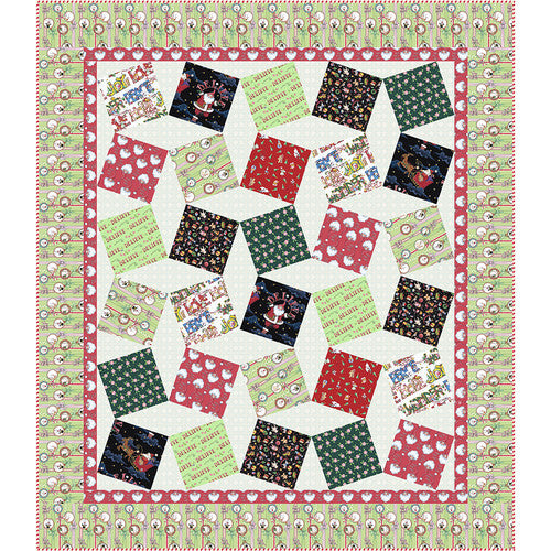 Free Spirit, Holiday Eye Spy Quilt Pattern featuring "So Much Joy!" by Mary Englebreit