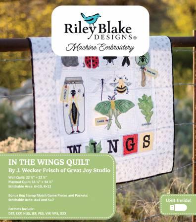 In The Wings Quilt Projects - Machine Embroidery USB