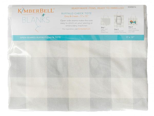 KB Buffalo Check Tote Grey