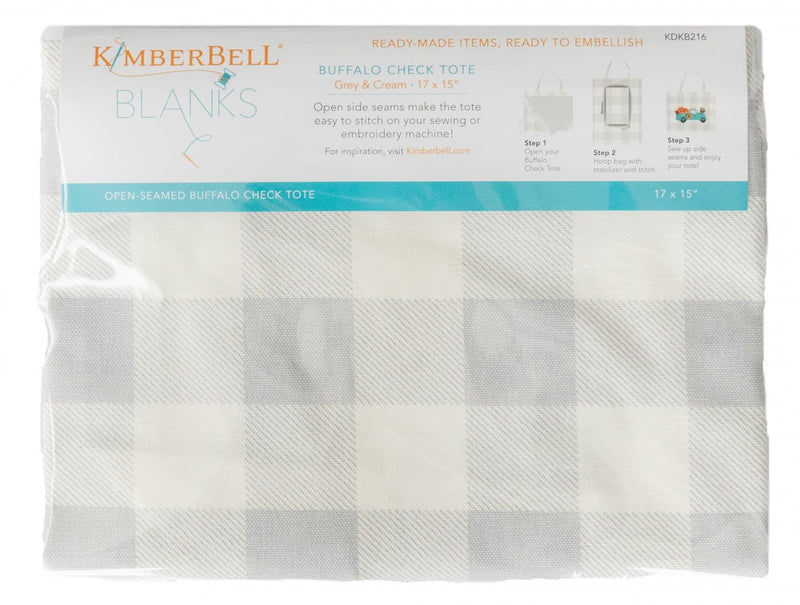 KB Buffalo Check Tote Grey