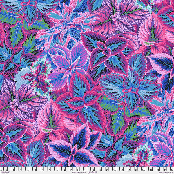Kaffe Fassett Collective, August 2025, Bold Leaves, Blue