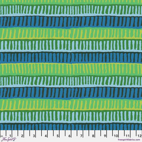 Kaffe Fassett Collective, August 2025, Zipper Stripe, Green