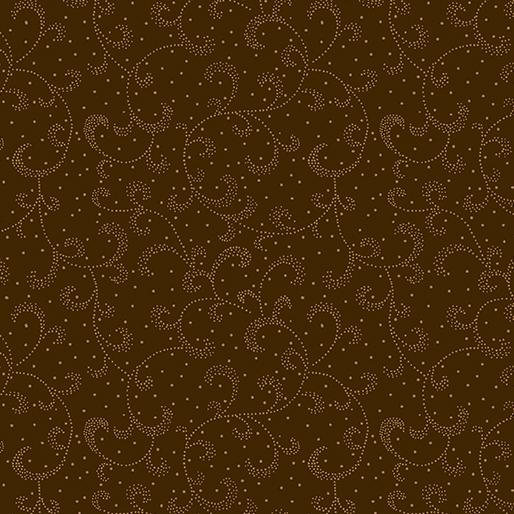 Kanvas Studios Swirling Scroll - Chestnut Brown