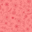 Kimberbell Basics, Swirl Floral, MAS8261-P, Pink