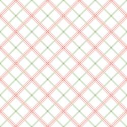 Kimberbell Basics from Maywood Studio, Diagonal plaid, Pink & Green
