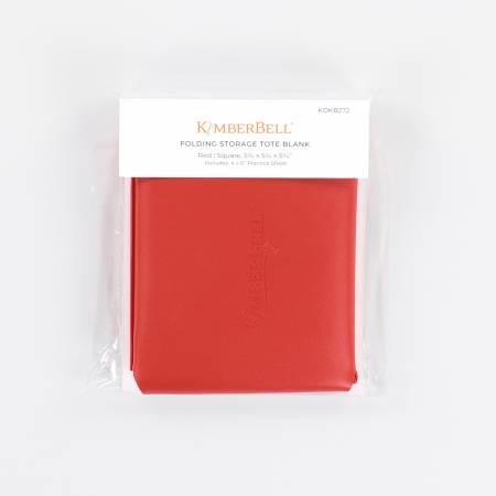 Kimberbell Folding Storage Tote Blank-Red