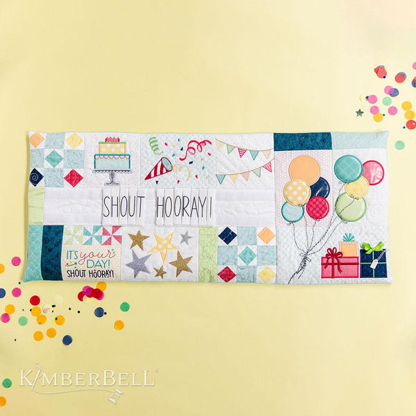 Kimberbell, Shout Hooray Embroidery Design CD