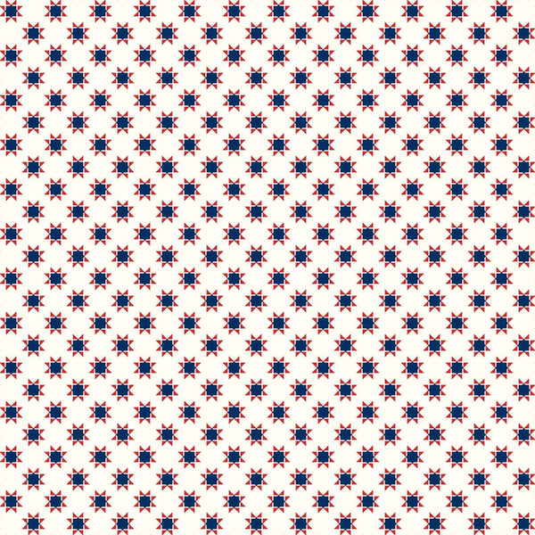 Kimberbell, Star Spangled Beauty,Tiny Quilt Stars, Cream