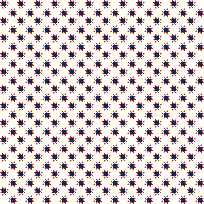 Kimberbell, Star Spangled Beauty,Tiny Quilt Stars, Cream