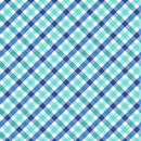 Kimberbell, Star Spangled Beauty, Bias Gingham, Blue/Aqua