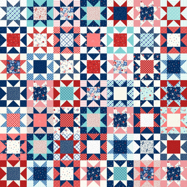 Kimberbell, Star Spangled Beauty, Star Quilt, Multi