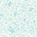 Kimberbell, Star Spangled Beauty, Toile, Aqua/Cream
