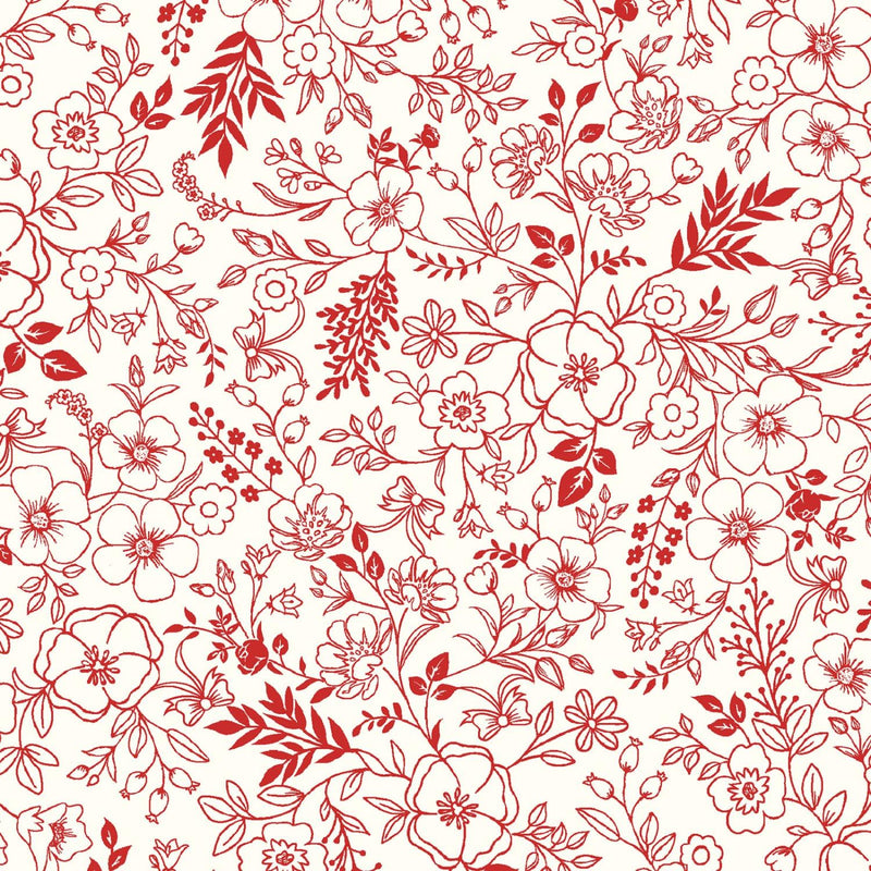 Kimberbell, Star Spangled Beauty, Toile, Red/Cream