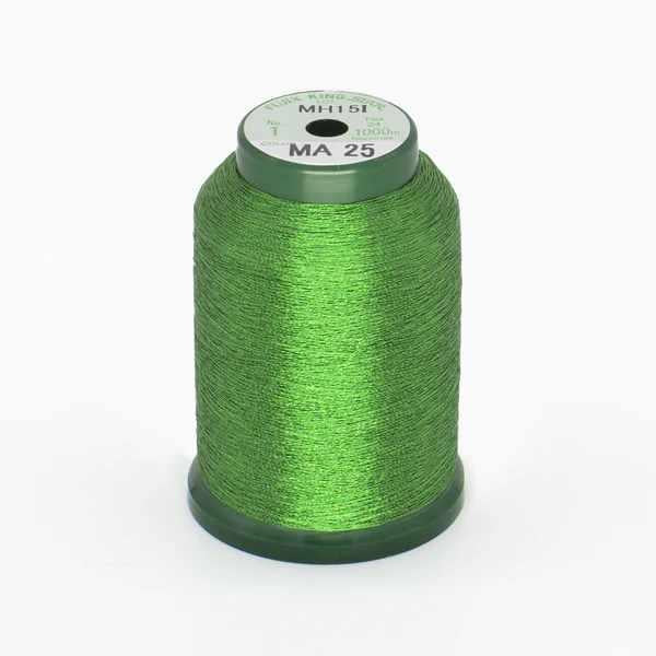 Kingstar Metallic Embroidery Thread,  Leaf Green, MA25