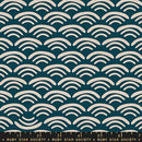 Koi Pond, Peacock,  Linen Blend, RS1043-20L