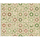 Maywood Fabrics, Winter Wreaths, Main Print, Ecru