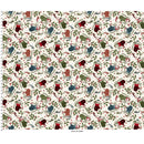 Maywood Fabrics, Holly Jolly Flannel, Snowmen, Cream