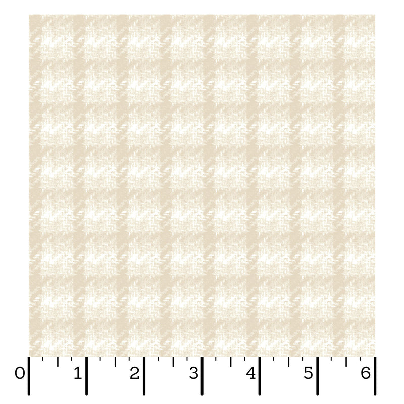 Maywood Fabrics, Holly Jolly Flannel, Check, Cream