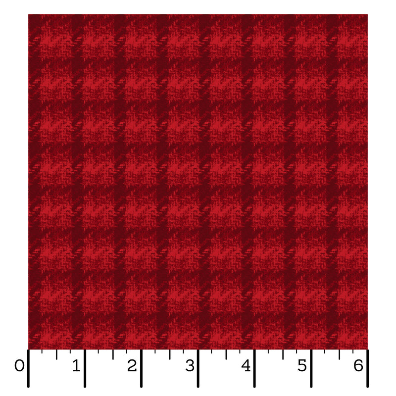 Maywood Fabrics, Holly Jolly Flannel, Check, Red