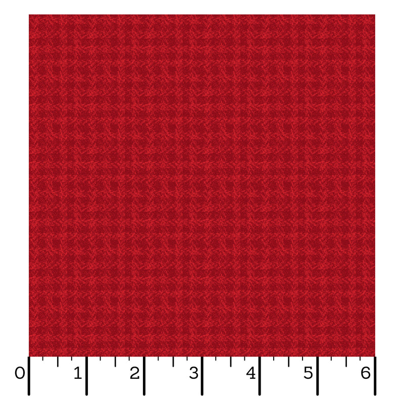 Maywood Fabrics, Holly Jolly Flannel, Check, Texture, Red