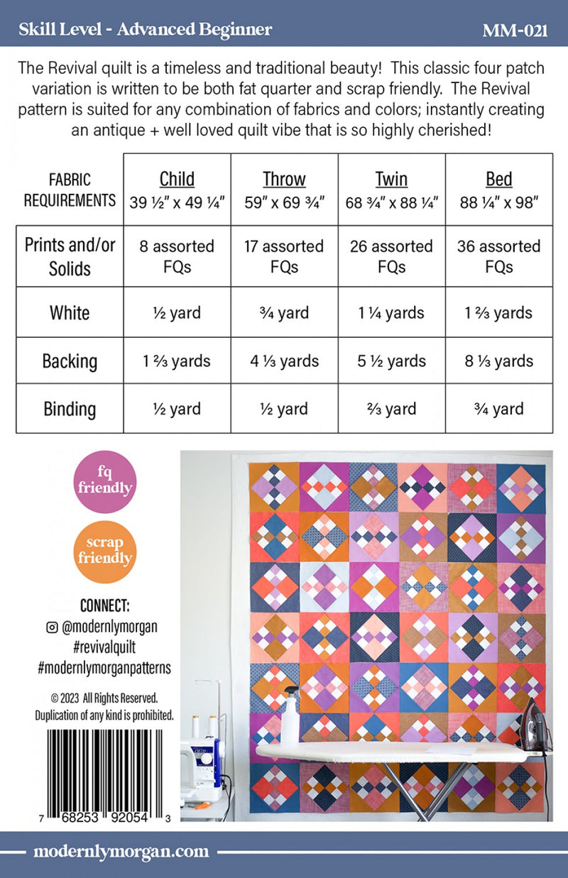 Revival Quilt Pattern by Modernly Morgan