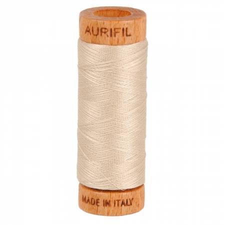 Mako Cotton Thread Solid 80wt 300yds Ermine # A1080-2312