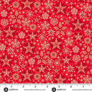 Makower UK, Good Tidings, Fancy Snowflakes, Red