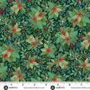 Makower UK, Good Tidings, Holly Berry Bunches, Dark Green
