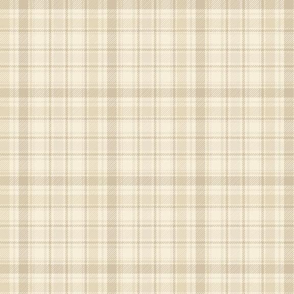 Marcus Fabrics, Toolbox Primo Flannels, Beige Plaid