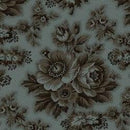 Maywood Fabrics, Dark & Stormy, Roses on Dark Blue