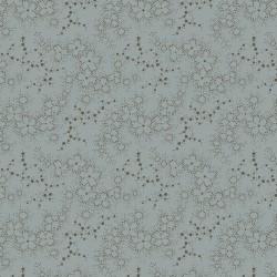 Maywood Fabrics, Dark & Stormy, Small Flowers on Lt Blue