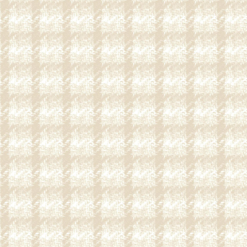 Maywood Fabrics, Holly Jolly Flannel, Check, Cream