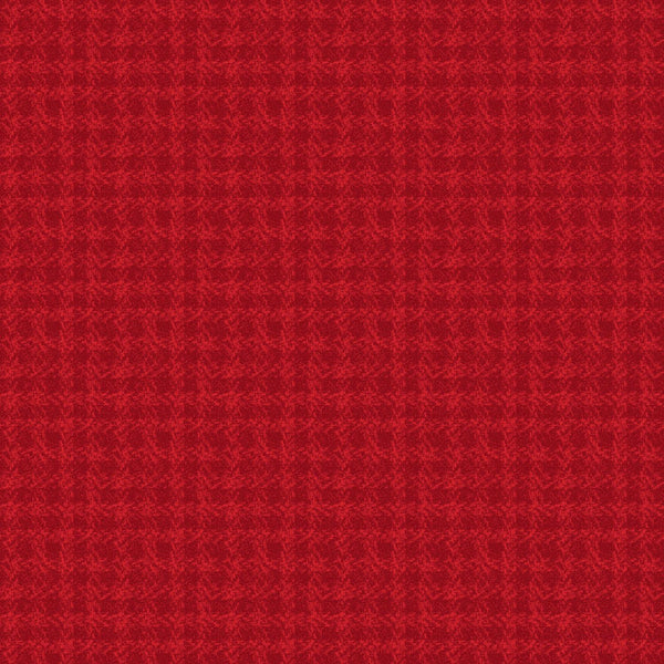 Maywood Fabrics, Holly Jolly Flannel, Check, Texture, Red
