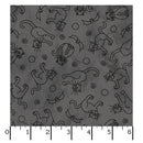 Maywood Fabrics, Spooky Sitches, Cats & Bats, Charcoal