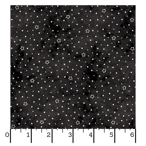 Maywood Fabrics, Spooky Sitches, Star Dot, Gray