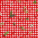Maywood Fabrics, Winter Wreaths, Gingham Greens, Red