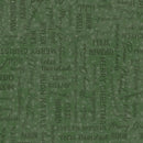 Maywood Fabrics, Winter Wreaths, Words, Green