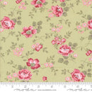 Moda, Bunny Hill, A Very Sweet Christmas, Christmas Rose Florals, Leaf Green