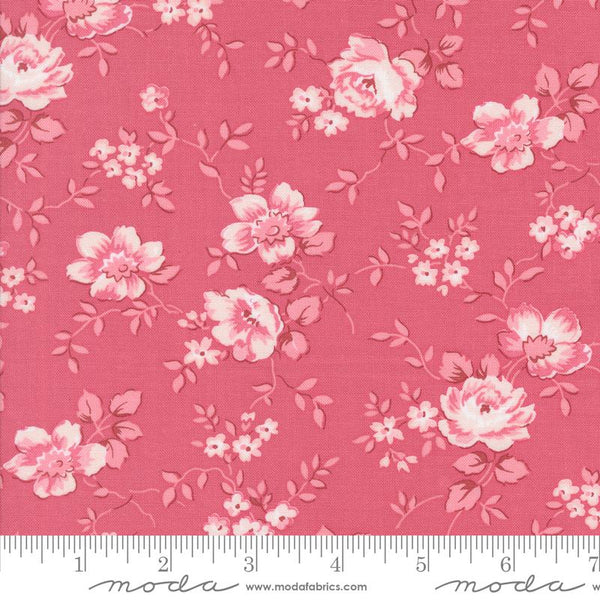 Moda, Bunny Hill, A Very Sweet Christmas, Christmas Rose Florals, Rose Pink