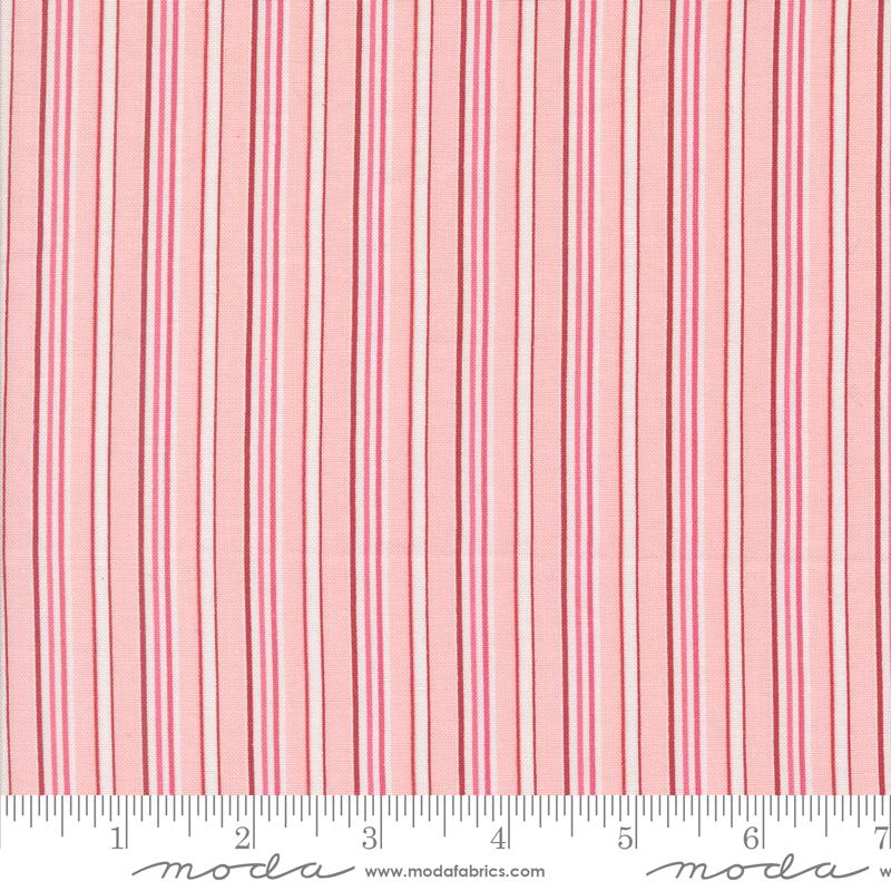 Moda, Bunny Hill, A Very Sweet Christmas, Stripe, Pink