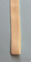 Moda, Cotton Twill Tape - 1/2" Ivory - by the yard