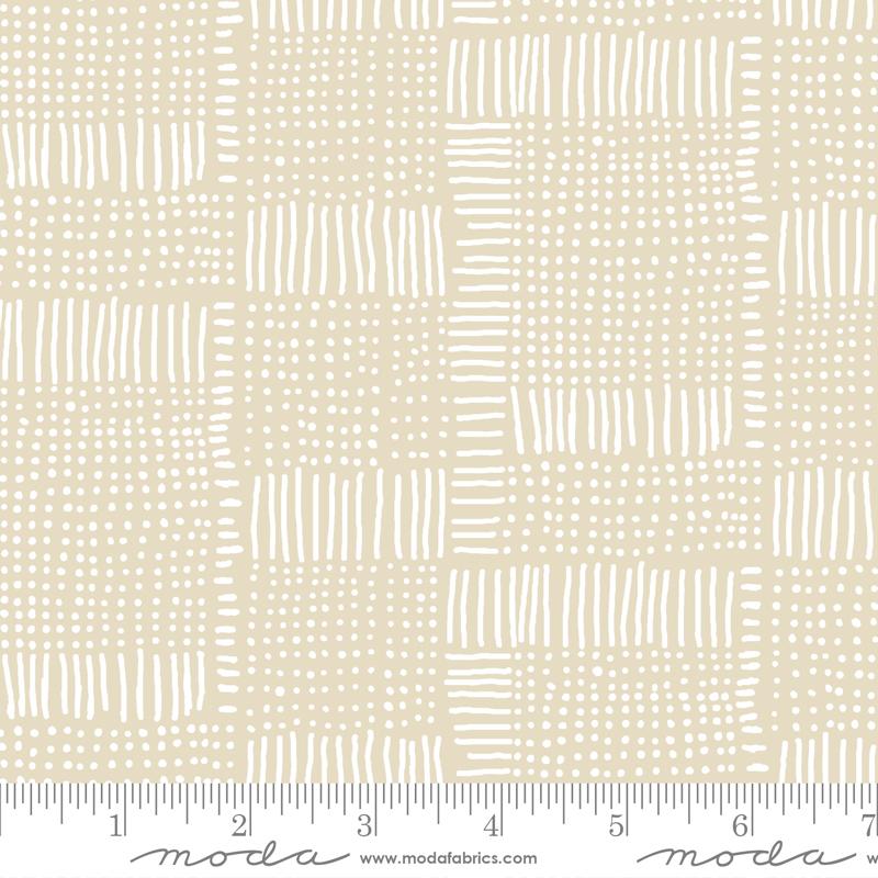 Moda Fabrics, Whispers by Studio M - Dash Dot - Natural