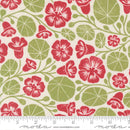 Moda, Garden Series, Nasturium Large Floral, Cream