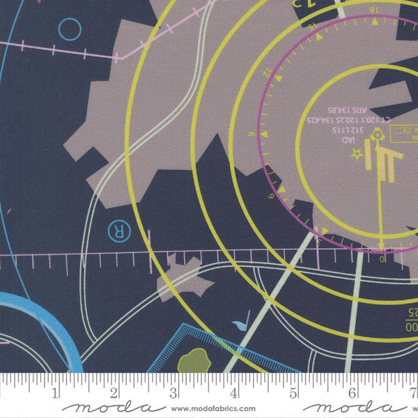 Moda, High Flight, Aerial Map, Navy